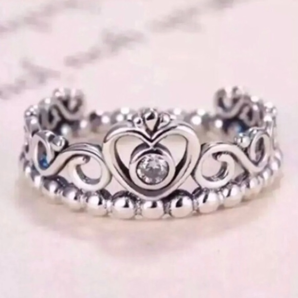 Sterling Silver My Princess Crown Ring